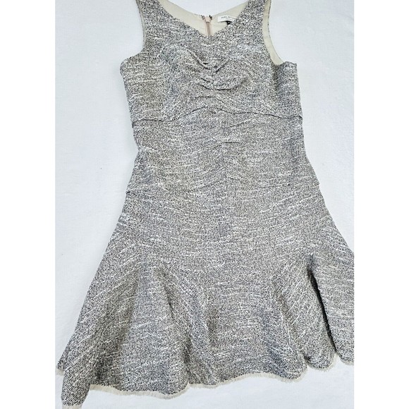 Womens Drop Waist Tweed Dress Size 12 Sleeveless Halston Heritage Schoolgirl - Picture 3 of 16